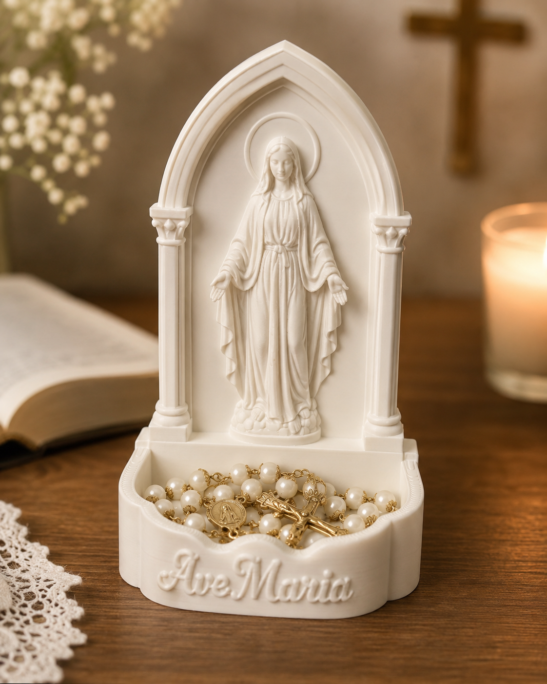 Ave Maria Rosary Holder - Image 3