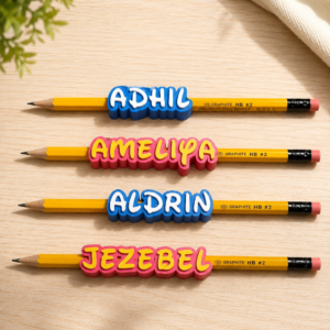 Personalized 3D-Printed Name Pencil Grip