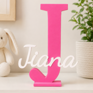 Personalized Initial & Name Standing Sign